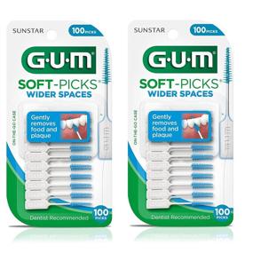 img 4 attached to 🦷 GUM Soft-Picks for Wider Spaces - 2 Pack (200 Wider Picks), 100 Each Pack