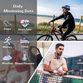 img 3 attached to 📱 Продвинутые фитнес-трекеры: умные часы для Android и iOS с монитором сердечного ритма, шагомером и отслеживанием спортивной активности – идеально подходят для мужчин и женщин