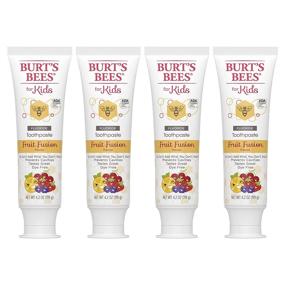 img 4 attached to 🍓 Promote Healthy Smiles with Burt's Bees Fluoride Fusion Fruit Toothpaste, 16.8 Ounce for Kids