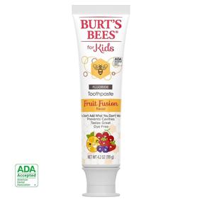 img 3 attached to 🍓 Promote Healthy Smiles with Burt's Bees Fluoride Fusion Fruit Toothpaste, 16.8 Ounce for Kids