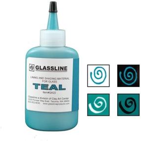 img 3 attached to Бутылка с краской для глассирования Teal Glassline.