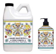 🍋 home and body company italian deruta hand soap refill set: 16 oz fragrant lemon verbena hand soap with 64 oz refill logo