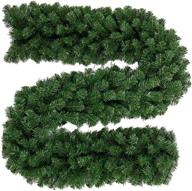 🎄 rui long christmas garland: festive indoor and outdoor pine branch decorations with 280 branches,9 feet xmas garland logo
