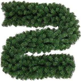 img 4 attached to 🎄 Rui Long Christmas Garland: Festive Indoor and Outdoor Pine Branch Decorations with 280 Branches,9 Feet Xmas Garland