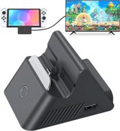 ⚡️ heystop portable switch dock for nintendo switch/oled model - hd hdmi, nintendo switch docking station replacement with type-c, usb 3.0 port - black логотип