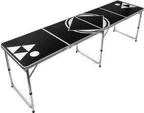 img 4 attached to 🍺 8-Foot Portable Beer Pong Table with Bottle Opener & 6 Pong Balls - Discover 35+ Stylish Designs!