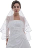 👰 crystal circular veil tier ribbon women's special occasion accessories logo