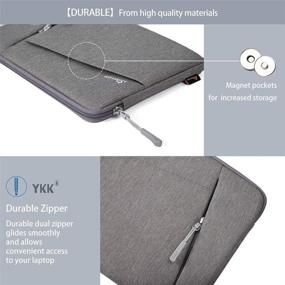 img 2 attached to 📱 SIMTOP Tablet Sleeve Case - Compatible with 2019 New 10.2'' iPad 7, 10.5'' iPad Air 3, 10.5'' iPad Pro, 11'' iPad Pro, 9.7'' iPad, 10'' Surface Go, 10'' Galaxy Tab, and More (Grey)