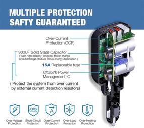 img 1 attached to Мощное зарядное устройство USB C для автомобиля с двумя портами QC 3.0 и PD 20 Вт - быстрая зарядка для iPhone 12 Pro Max и Android-телефонов - разъединительный адаптер с LED-вольтметром - 5-в-1 многофункциональное зарядное устройство