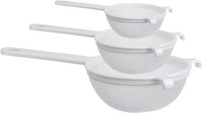 img 1 attached to 🍴 Bestselling Culina Nylon Mesh Strainer Set - 3 Sizes Included: 4 in, 5½ in, and 7 in