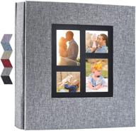 vienrose photo alum 4x6: large capacity linen album for 600 photos - ideal bookshelf albums for baby & wedding gift logo