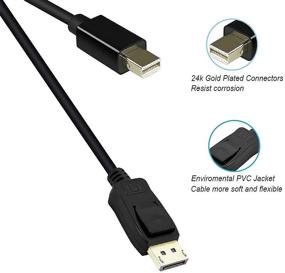 img 1 attached to 🌟 Top-Notch DisplayPort Thunderbolt Compatible Display - Gold Plated Excellence!