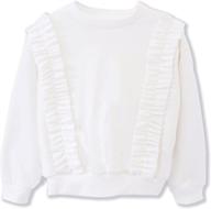 contikids sweater sleeve ruffles pullover logo