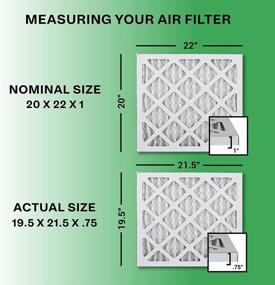 img 3 attached to Улучшите качество воздуха с помощью фильтров для печи FilterBuy 20X22X1 с клееными складками - ведущее решение в области фильтрации.