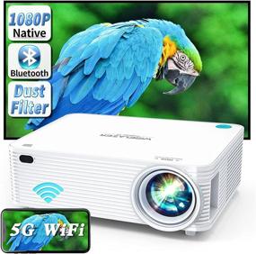 img 4 attached to 🎥 WISELAZER 1080p FHD Projector with 4K Support for Movies and Gaming - 250 ANSI, Zoom, 300'' Display, Dust-Proof, Low Delay (<25ms), Video Home Theater Projector - Compatible with Smartphone, PC, TV Box, HDMI, USB