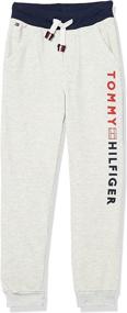 img 2 attached to Stay Warm in Style with Tommy Hilfiger Fleece Pants Blaze - Boys' Clothing Essential