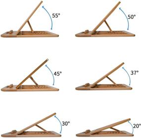 img 2 attached to Улучшите свой опыт работы с ноутбуком с деревянной подставкой для ноутбука HITTITE - портативной, стильной и универсальной для использования дома и в офисе.