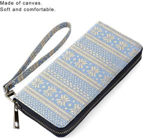 img 2 attached to Large Clutch Cellphone Purse with Zip-Around Bifold Wallet & Wristlet for Women - Fits 5.5 inch Phones