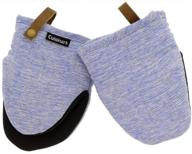 👌 кухонные варежки-рукавички cuisinart chambray из неопрена, 2 шт - теплостойкие кухонные перчатки с антискользящим покрытием и петлей из искусственной кожи - идеальный набор для работы с горячей посудой и выпечкой - морской. логотип