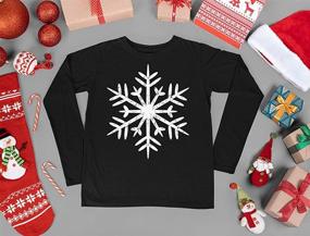 img 1 attached to Snowflake Sweater Snowman T Shirt Boys' Fashion Hoodies & Sweatshirts