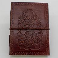 📓 ganesha journal: premium leather journal for both men and women - 200 page notebook and travel journal with songwriting and artistic capabilities - 5x7 inch pages logo