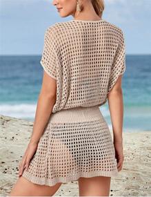 img 2 attached to 👙 Hollow Sleeve Vacation Women's Clothing and Swimsuits & Cover Ups by Bsubseach