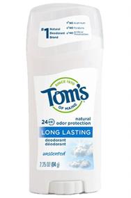 img 1 attached to Toms Of Maine Natural Deodorant Stick: Unscented, 2 Count - Effective Odor Protection