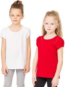 img 4 attached to 👧 GOXU Everyday Girls' Clothing and Tops, Toddler Sleeve Crewneck Tees & Blouses