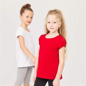 img 1 attached to 👧 GOXU Everyday Girls' Clothing and Tops, Toddler Sleeve Crewneck Tees & Blouses