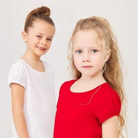 img 3 attached to 👧 GOXU Everyday Girls' Clothing and Tops, Toddler Sleeve Crewneck Tees & Blouses