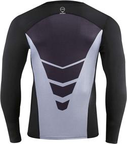 img 3 attached to 👕 AMZSPORT Men's Cool Dry Long Sleeve Compression Shirt: Ultimate Baselayer for Sports & Workouts