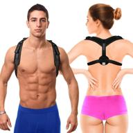 🏋️ xd lifestyle back posture corrector - adjustable support brace for women, men & kids to improve upright spine alignment and relieve cervical & clavicle pain logo