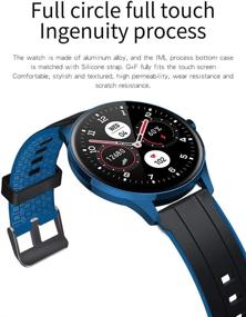 img 2 attached to SYSMARTS Fitness Trackers: Heart Rate Monitor, Sleep Tracker, Waterproof Sports Smart Watch – Dark Blue