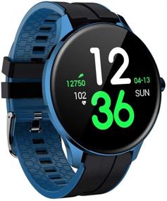 img 4 attached to SYSMARTS Fitness Trackers: Heart Rate Monitor, Sleep Tracker, Waterproof Sports Smart Watch – Dark Blue