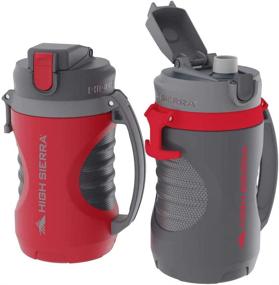 img 3 attached to 💪 Stay Energized with High Sierra's 64oz Max-Hydrate Sport Jugs, 2-Pack in Vibrant Red/Gray