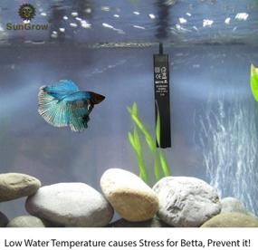 img 2 attached to Energy-efficient Betta Heater for Small (1.5 gal.) Tanks - Fully Submersible Aquarium Heater – Automatically Reaches Preset Temperature – Easy Installation with Suction Cups