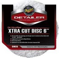 💥 get ultimate cutting power with meguiar's dmx6 da (dual action) microfiber 6" xtra cut disc, 2 pack logo