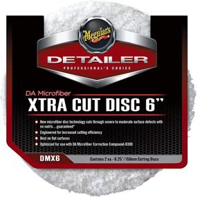 img 4 attached to 💥 Get Ultimate Cutting Power with Meguiar's DMX6 DA (Dual Action) Microfiber 6" Xtra Cut Disc, 2 Pack