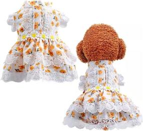 img 4 attached to NINGFA Clothes Princess Dresses Holiday Dogs