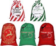 🎄 organize and preserve your christmas stockings with our drawstring reusable storage solution logo