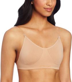 img 1 attached to Capezio Seamless Clear Back 🩲 Bra for Women with Transition Straps