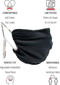 img 3 attached to Black Honeycomb Breathe Healthy Mask