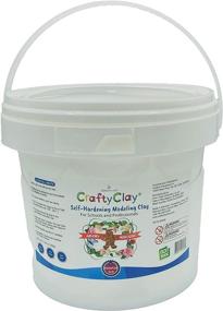 img 4 attached to Genova Art CraftyClay: Professional-Grade White Light Air Dry Modeling Clay with Superior Texture - Ideal for Artists & Classrooms - 17.64 Oz (500gr)