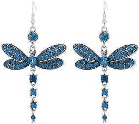 img 2 attached to 🦋 Stunning Dragonfly Pendant Drop Earrings: Perfect Retro Insect Design for Women and Girls - Best Friendship Gift Ideas