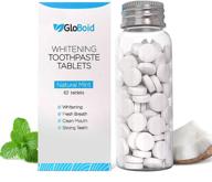 🌍 globoid toothpaste tablets: travel-friendly, plastic-free, eco-friendly toothpaste bits with fluoride - 1 month supply, natural mint flavor logo