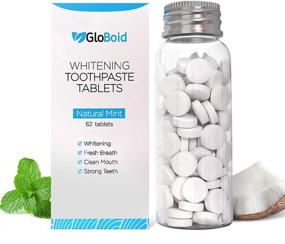 img 4 attached to 🌍 GloBoid Toothpaste Tablets: Travel-Friendly, Plastic-Free, Eco-Friendly Toothpaste Bits with Fluoride - 1 Month Supply, Natural Mint Flavor