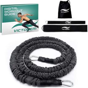 img 4 attached to 🏃 Victorem Strength 80 Lb Resistance Running Training Bungee Band (Waist) Workout Guide– Enhance Agility, Speed, and Fitness for Fast-Twitch Athletes – Ideal Gym Equipment for Football, Basketball