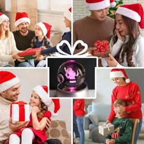 img 1 attached to 🔮 3D Crystal Ball Night Light for Room Decor, LED Anime Table Lamp with 7 Color Changes, Ideal Christmas & Birthday Gifts for Kids, Boys, Girls