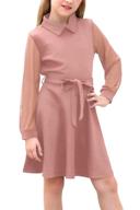 👗 gorlya sleeve vintage pockets gor1030: stylish dresses for girls' clothing logo