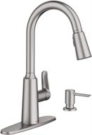 🚰 moen edwyn spot-resist stainless steel 1-handle deck mount pulldown kitchen faucet (model 87028srs) logo